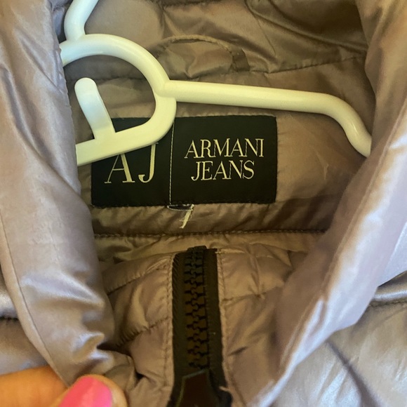 ARMANI JEANS OMBRE PUFFER WOMAN JACKET SIZE 6 - Picture 5 of 12
